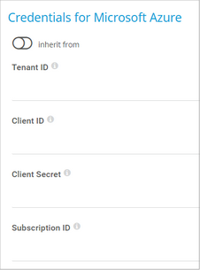 Credentials for Microsoft Azure