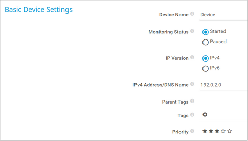 Basic Device Settings