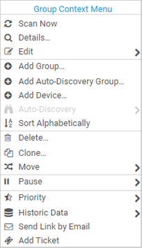 Group Context Menu