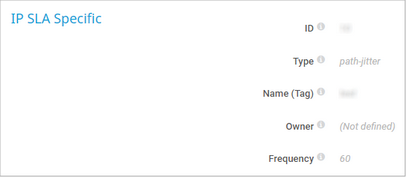 IP SLA Specific